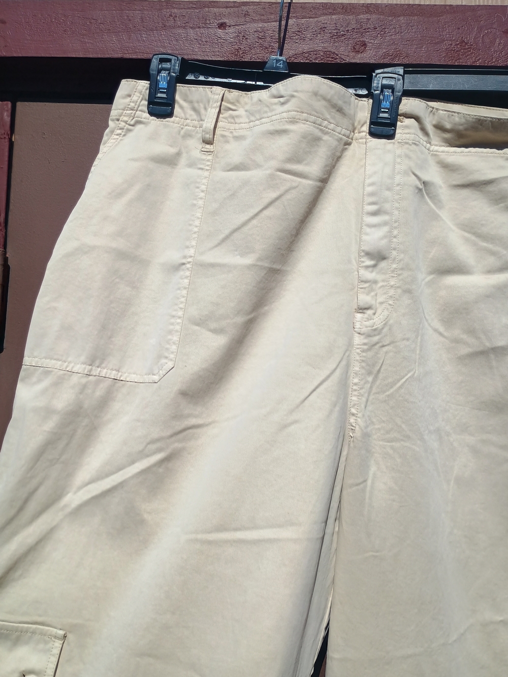 bp Plus Size Cream Wide-Leg Cargo Pants - Picture 7 of 9